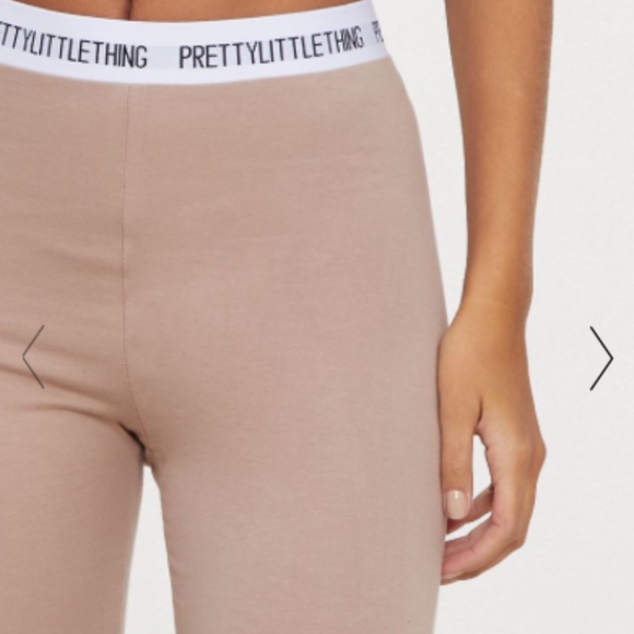 PRETTYLITTLETHING TAUPE LEGGINGS - Picture 2 of 3